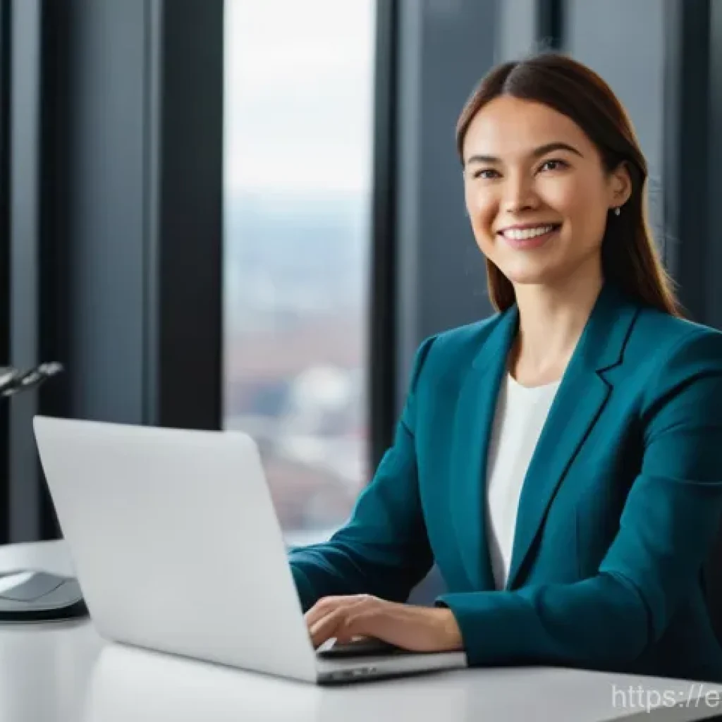법무사 자격증 취득 후 창업 사례 - Modern Lawyer Specializing in Digital Law**

Prompt: "A confident and approachable female lawyer in ...