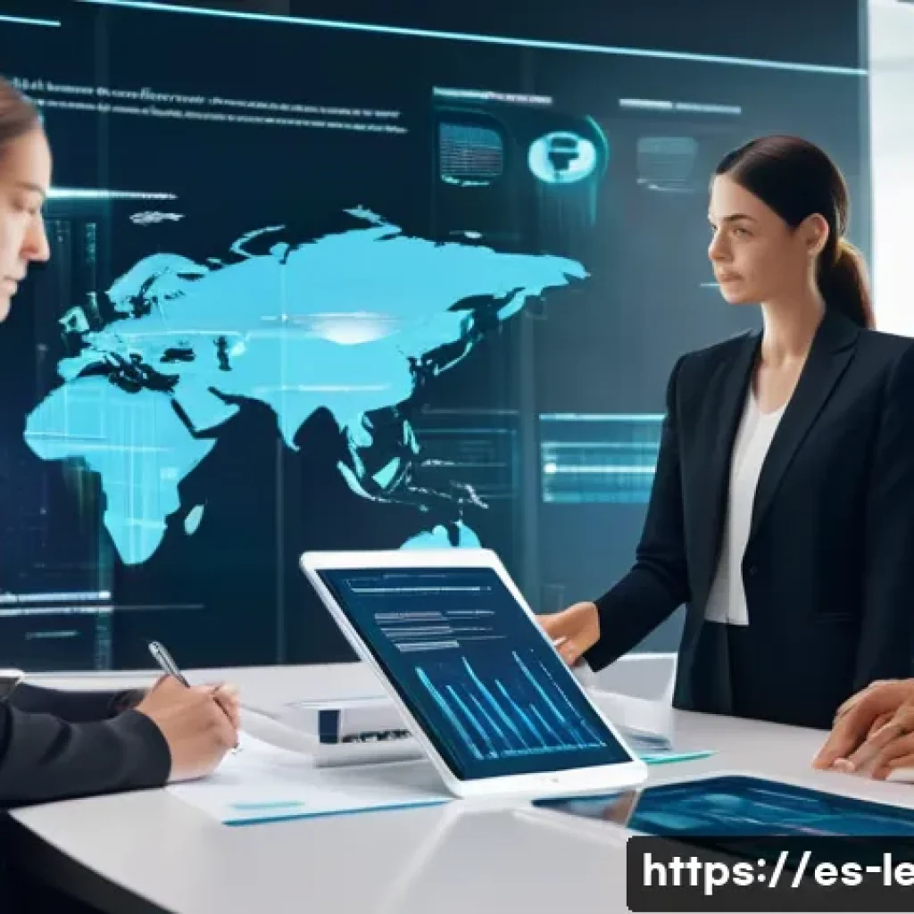법무사 자격증의 커리어 업그레이드 가능성 - **Prompt 1: The AI-Powered Modern Law Firm**
"A diverse group of professional lawyers, dressed i...