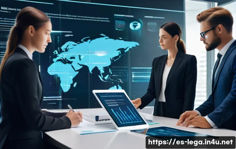법무사 자격증의 커리어 업그레이드 가능성 - **Prompt 1: The AI-Powered Modern Law Firm**
    "A diverse group of professional lawyers, dressed i...