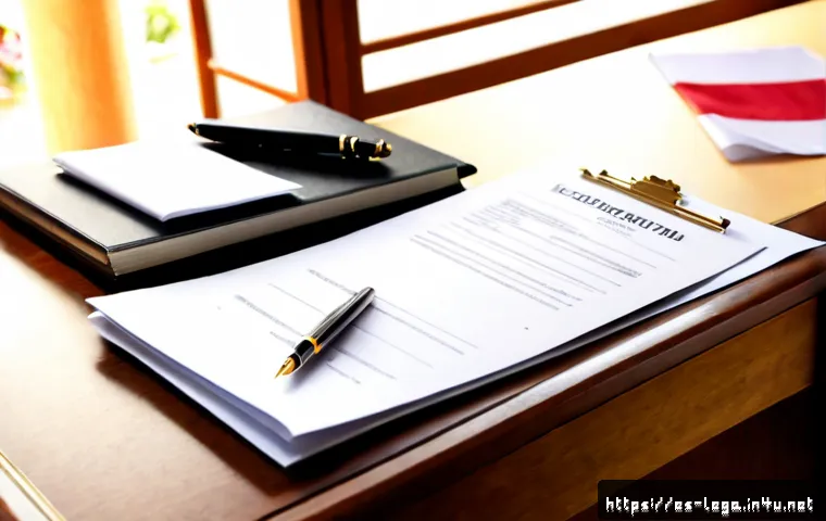 법무사로서 정리해야 할 주요 법률 문서 - Photorealistic Spanish legal professional organizing essential legal documents on a polished wooden ...
